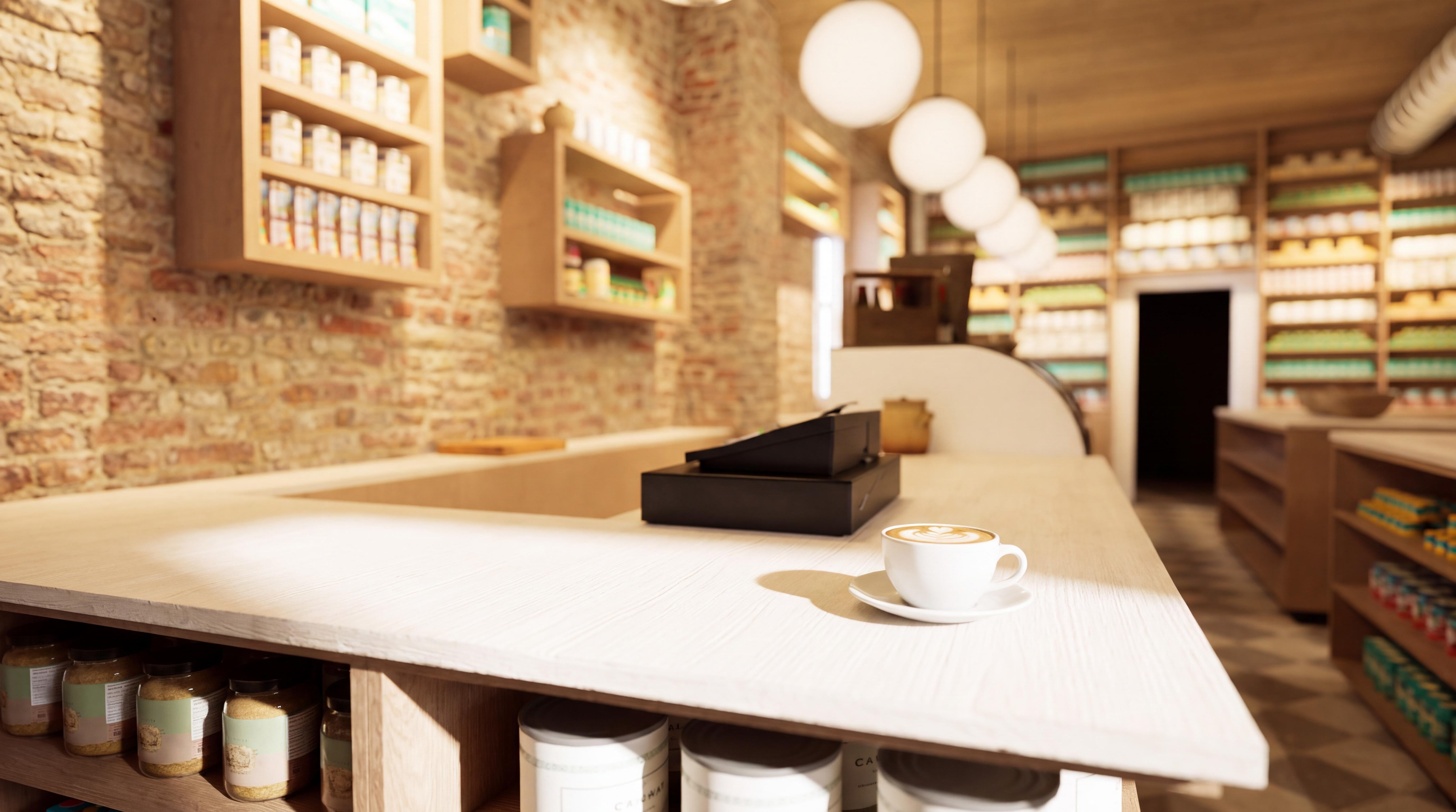 Café counter